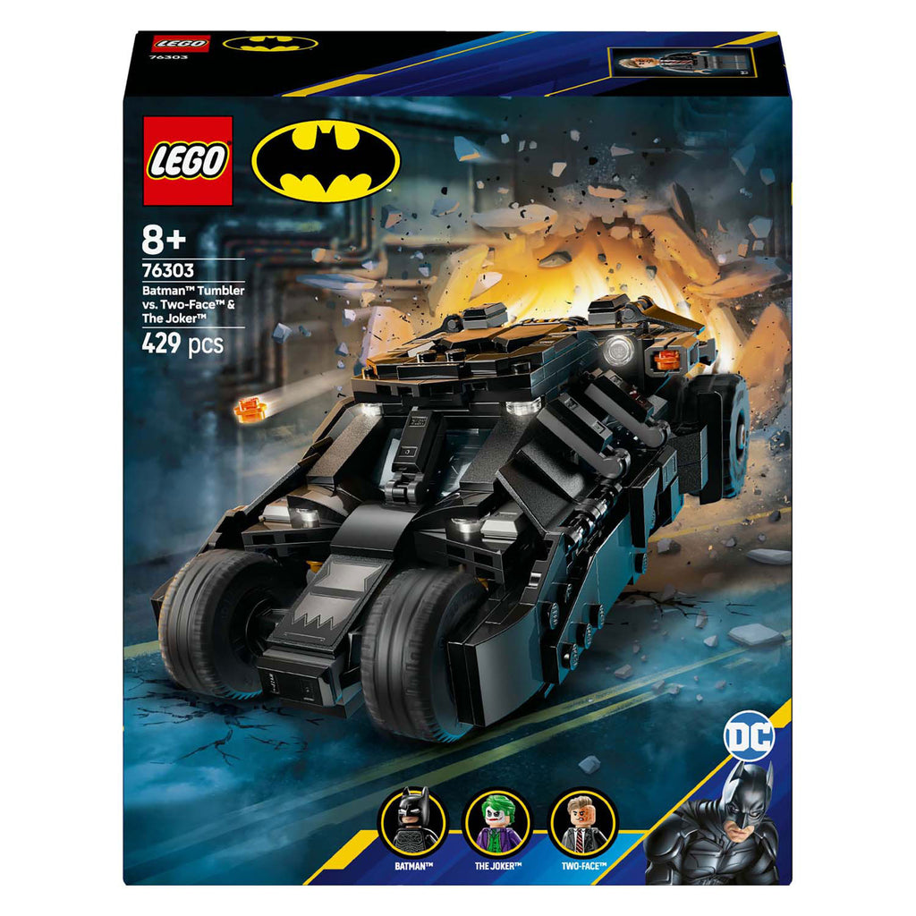 Lego super heroes - batman tumbler vs. two-face en the joker constructiespeelgoed (76303)