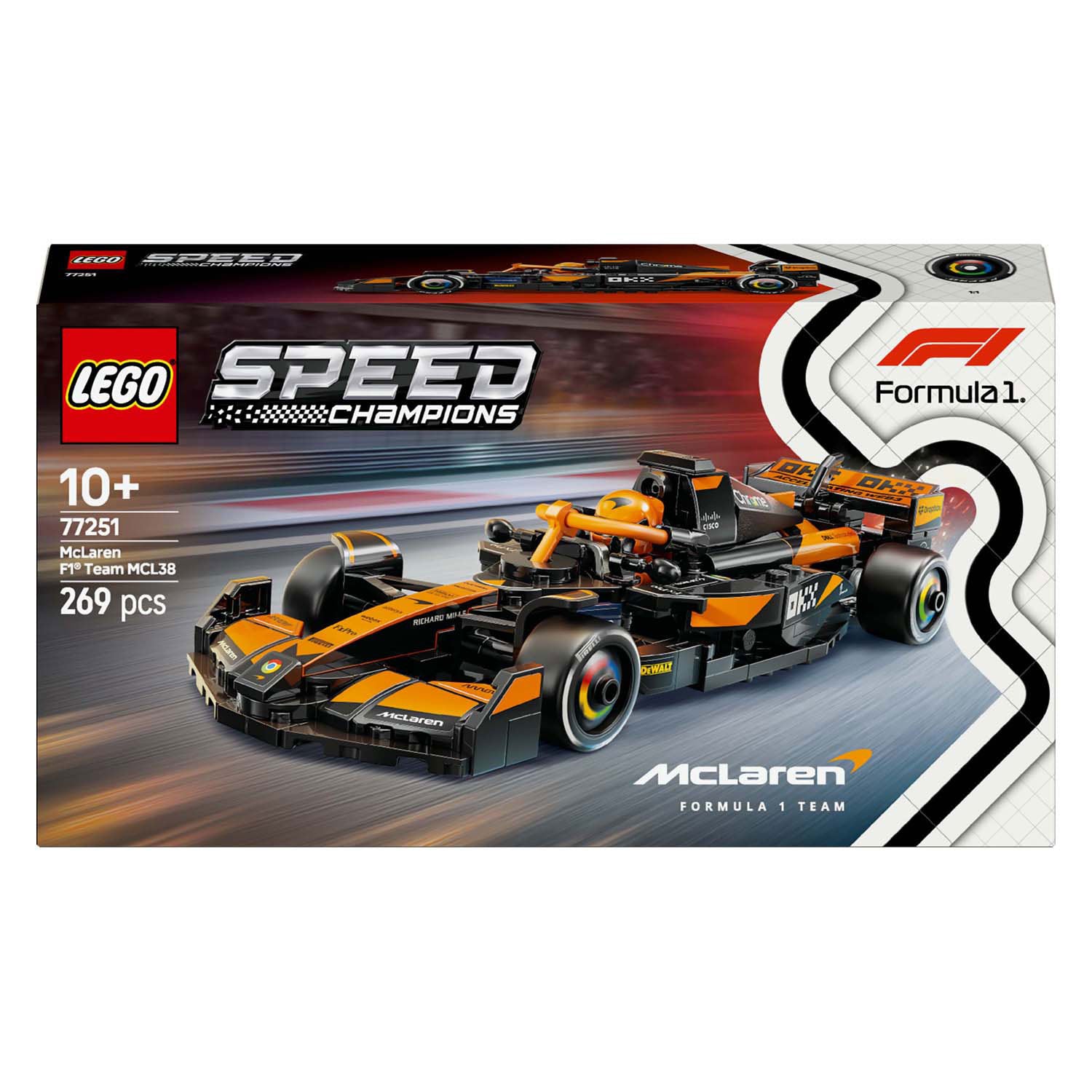LEGO Speed ​​Champions 77251 McLaren F1 Team McL38 Rennwagen