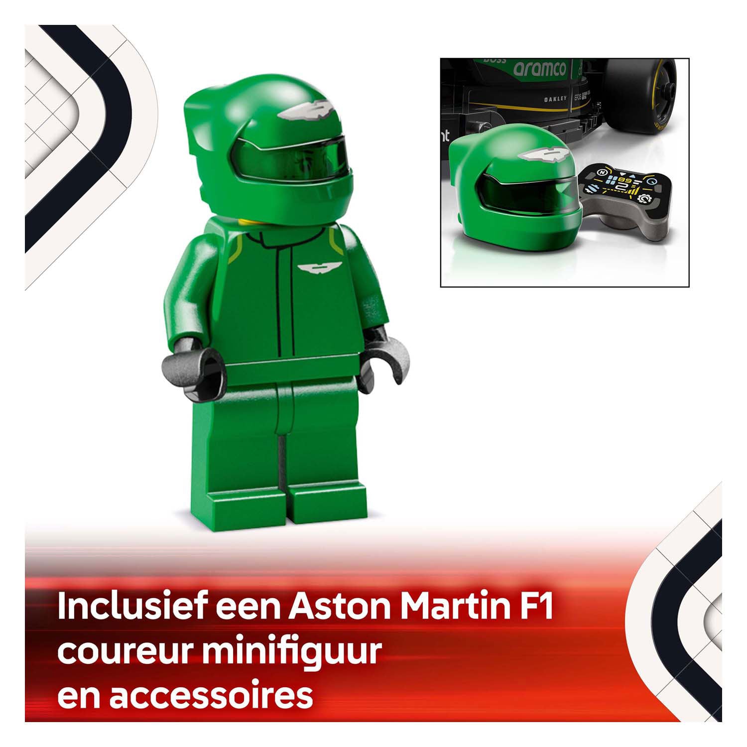 Lego speed champions 77245 aston martin aramco f1 amr24 racewagen