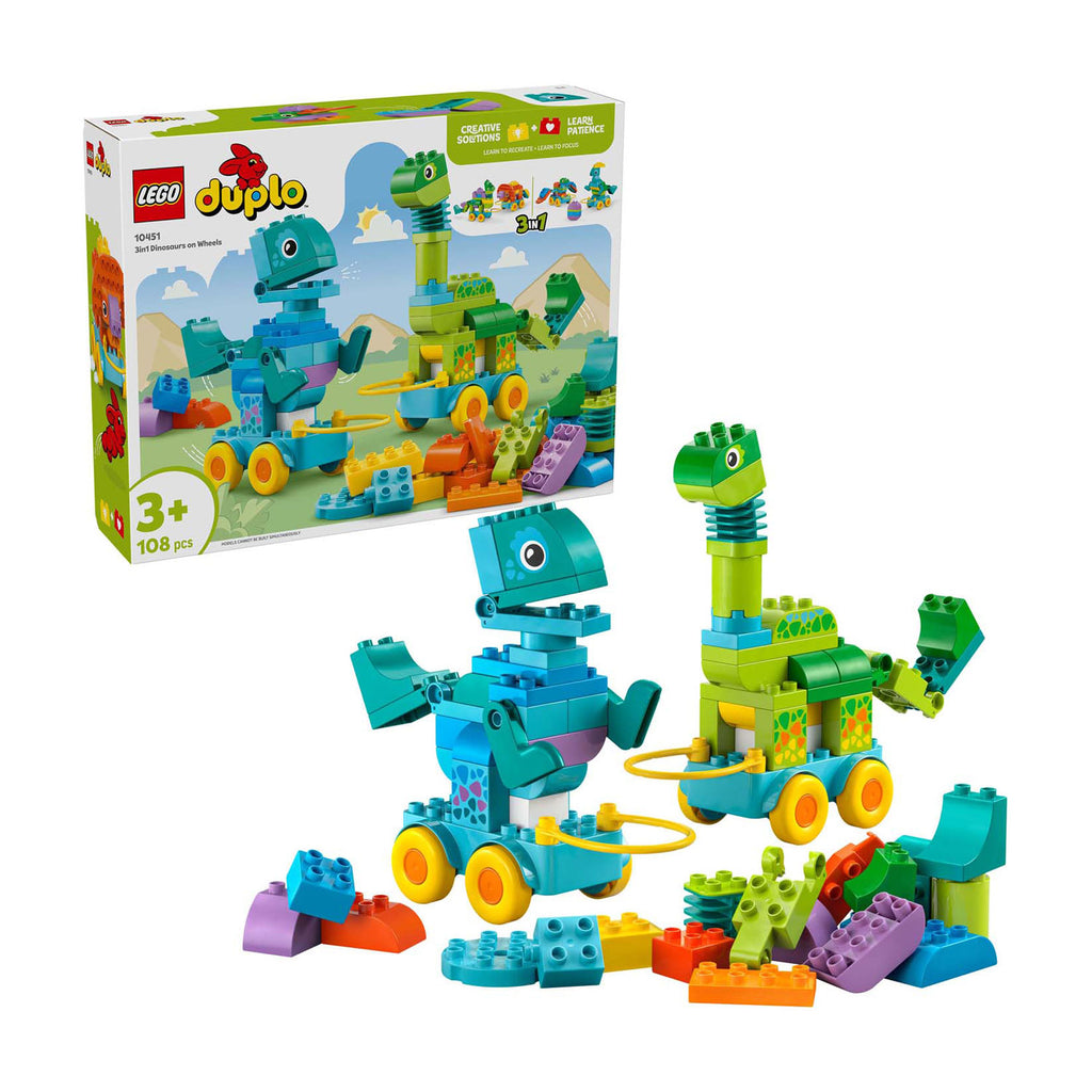 LEGO Duplo 10451 3-in-1 Dinosaurier auf Rädern