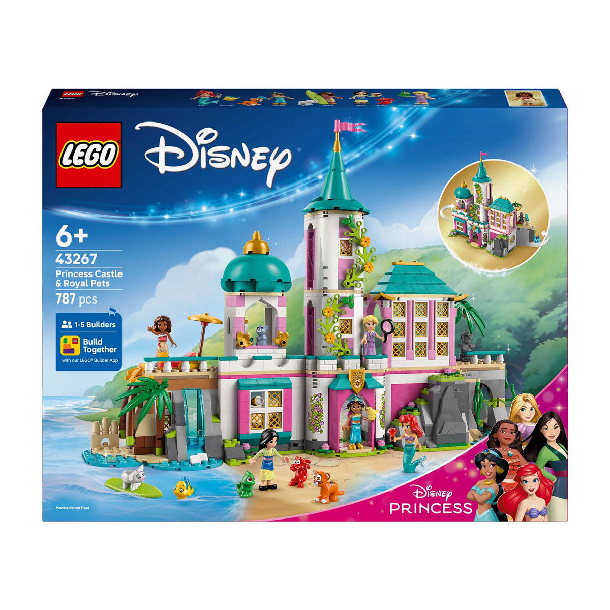 Disney Lego 43267 Prinzessin Prinzessinnenschloss und Königshaus