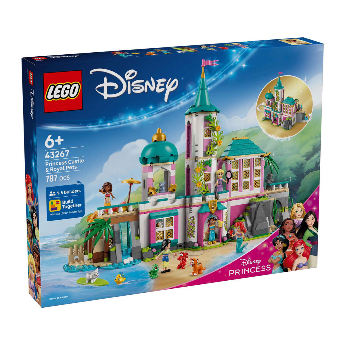 Disney Lego 43267 Prinzessin Prinzessinnenschloss und Königshaus
