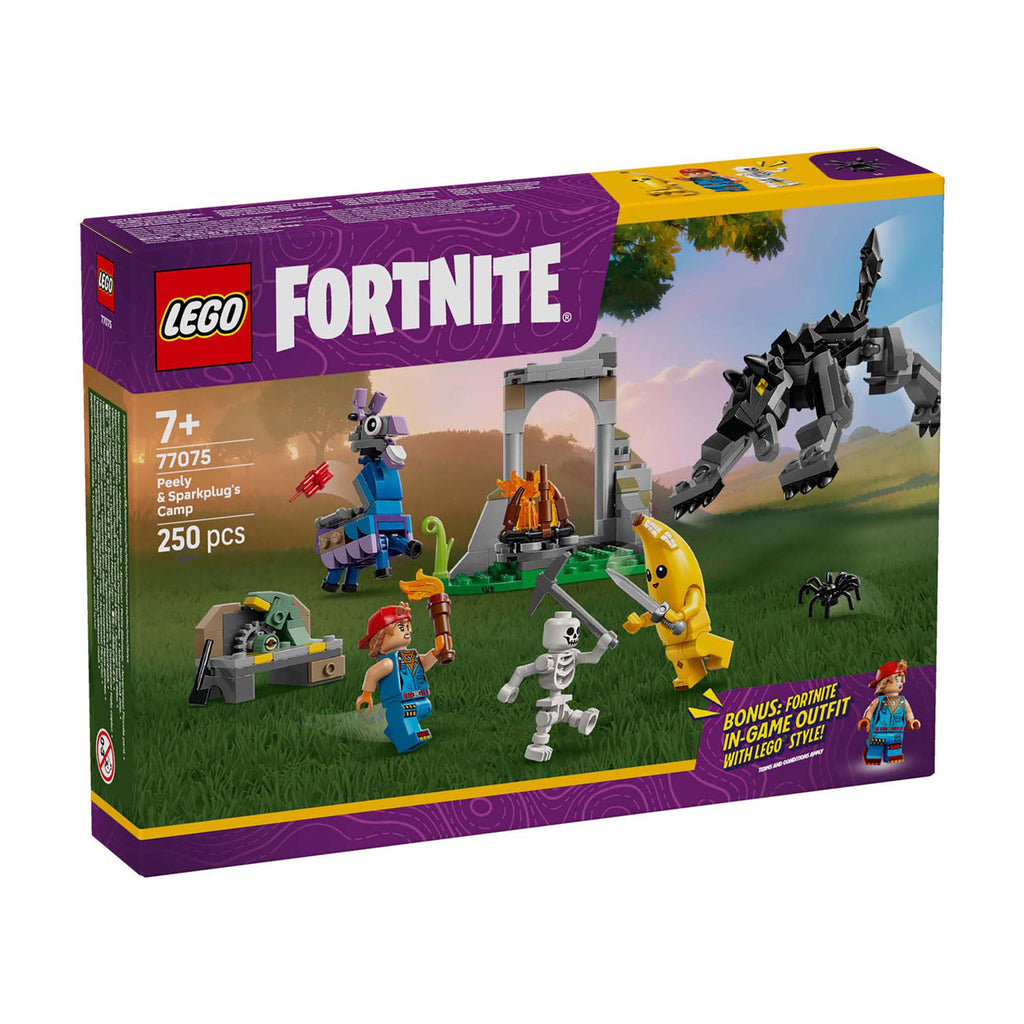 Lego ® fortnite® peely en sparkplugs kamp - 77075