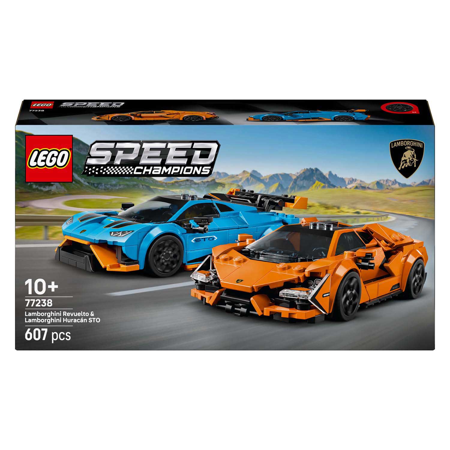 LEGO Speed ​​​​Champions 77238 Lamborghini Revuelto und Huracan Sto