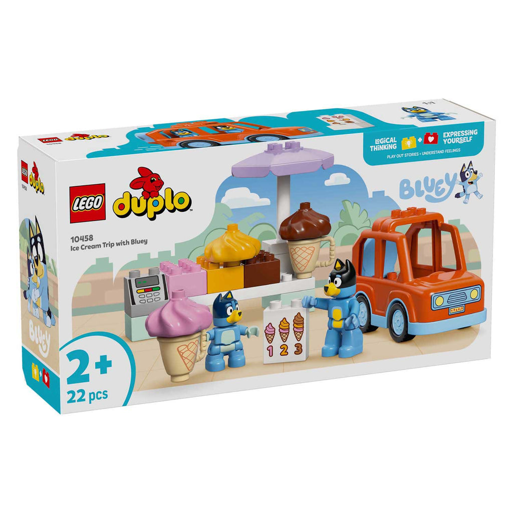 LEGO Duplo 10458 holt sich mit Bluey ein Eis.