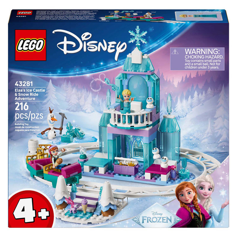 LEGO Disney Princess 43281 Elsas Eisschloss und Schneemobil