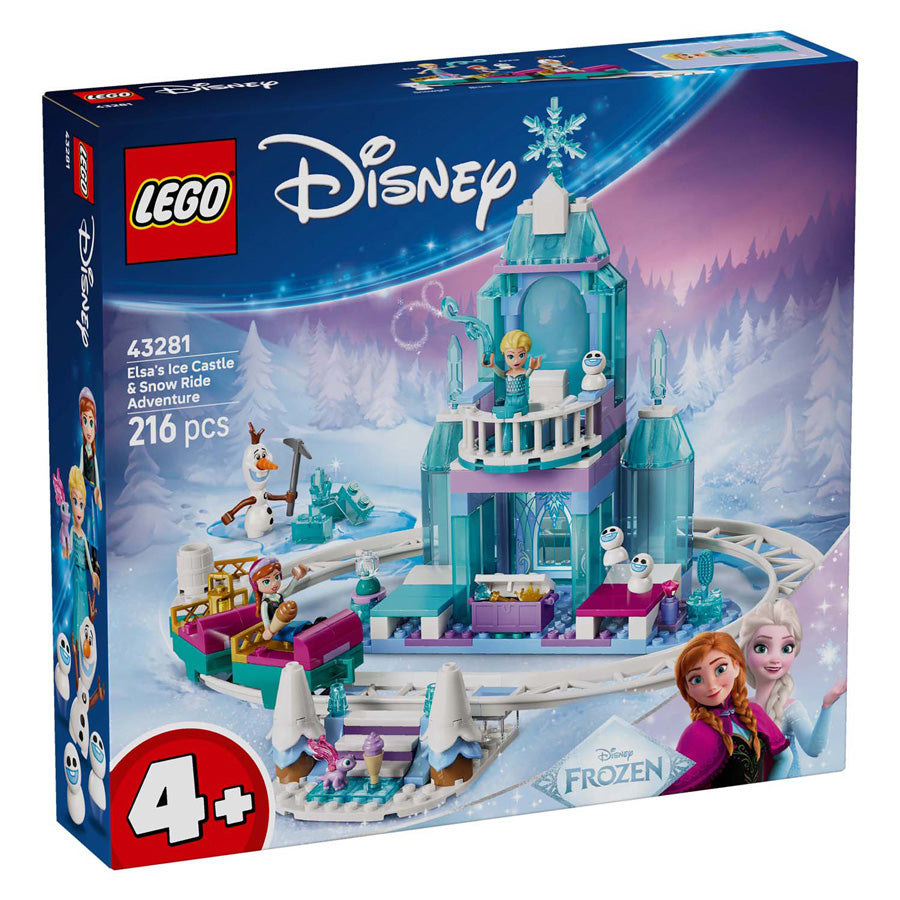 LEGO Disney Princess 43281 Elsas Eisschloss und Schneemobil