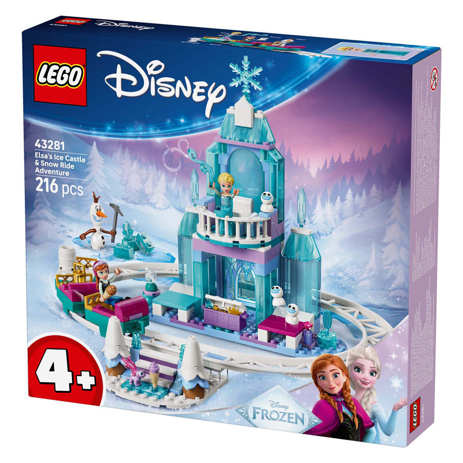LEGO Disney Princess 43281 Elsas Eisschloss und Schneemobil