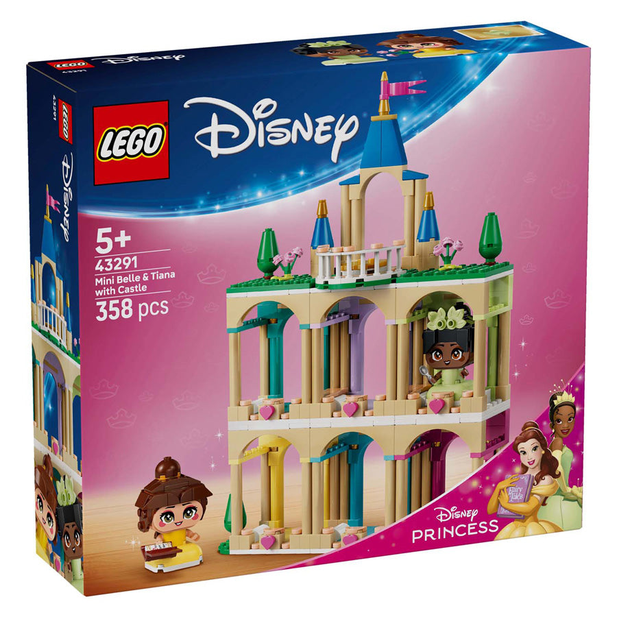 LEGO Disney Prinzessinnen 43291 Mini Belle und Tiana mit Schloss