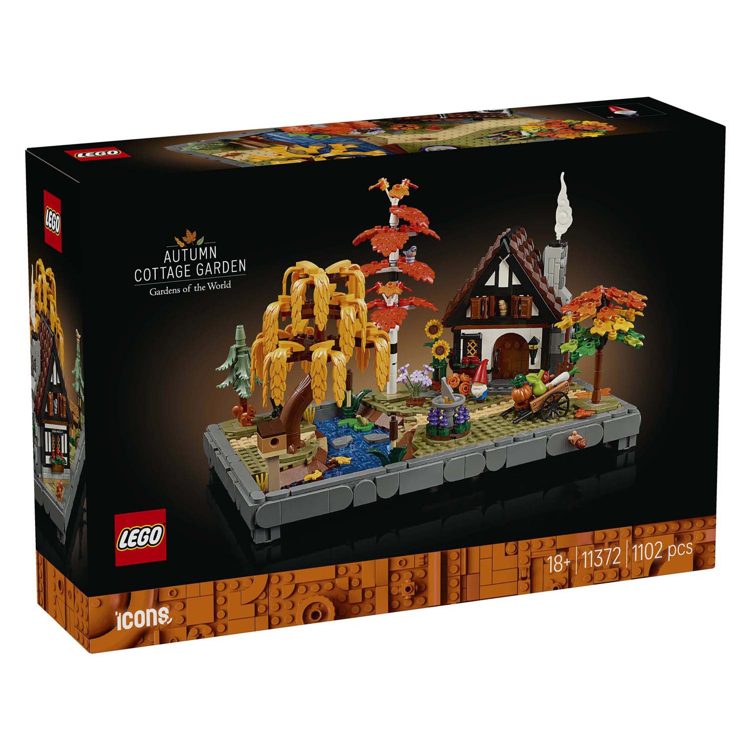 LEGO Icons 11372 Herbstgarten mit Hütte