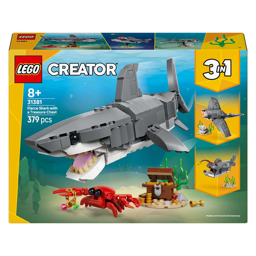 Lego creator 31381 woeste haai met schatkist
