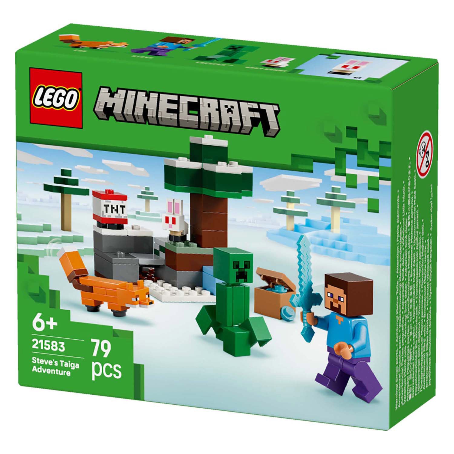 Lego minecraft 21583 steves taiga-avontuur