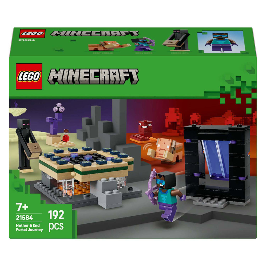 Lego minecraft 21584 reis naar de nether en het end-portaal