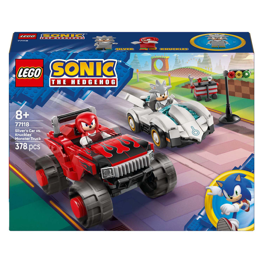 LEGO Sonic the Hedgehog 77118 Silvers Auto gegen Knuckles' Monstertruck