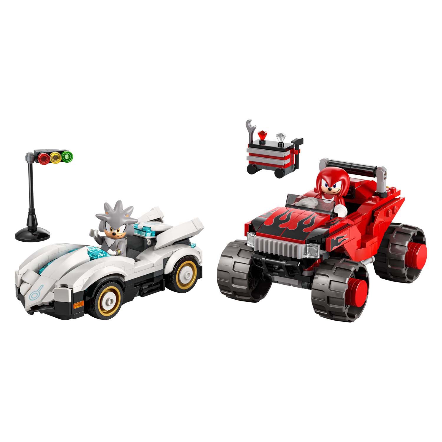 LEGO Sonic the Hedgehog 77118 Silvers Auto gegen Knuckles' Monstertruck