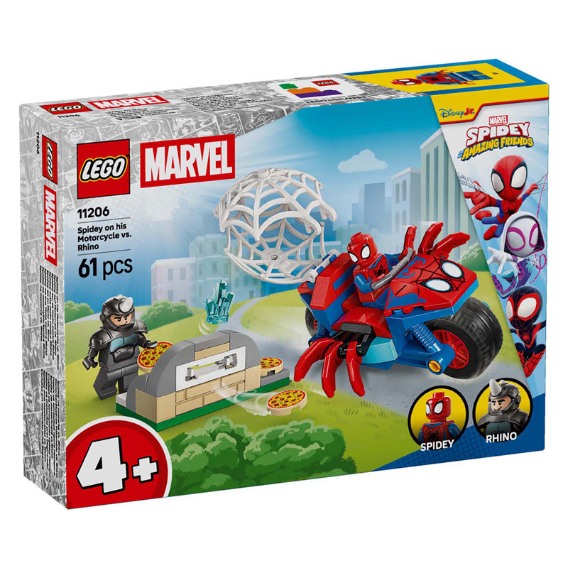 LEGO Marvel 11206 Spiderman auf seinem Fahrrad gegen Rhino