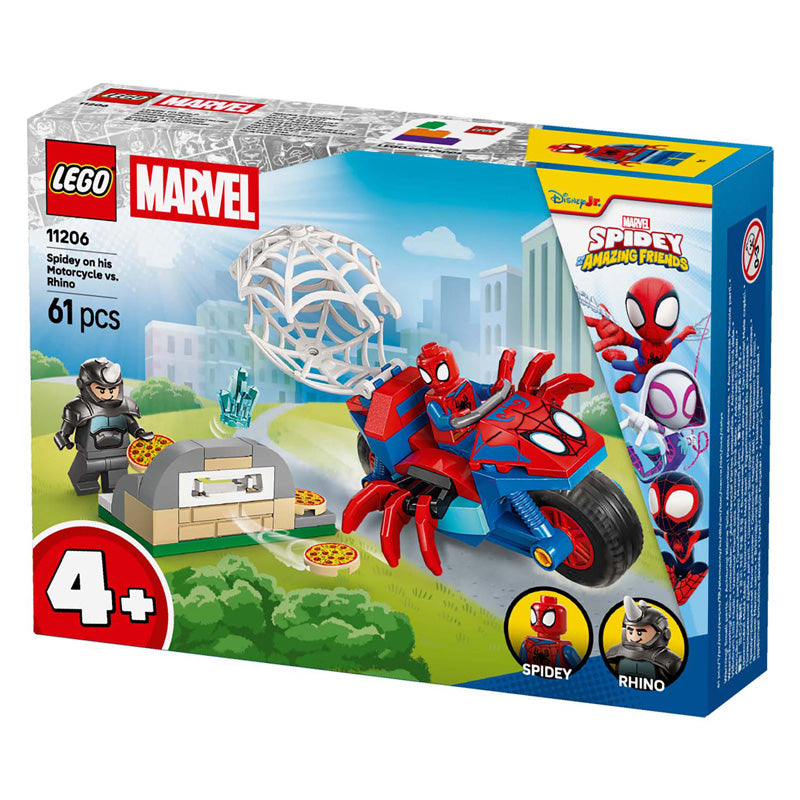 LEGO Marvel 11206 Spiderman auf seinem Fahrrad gegen Rhino
