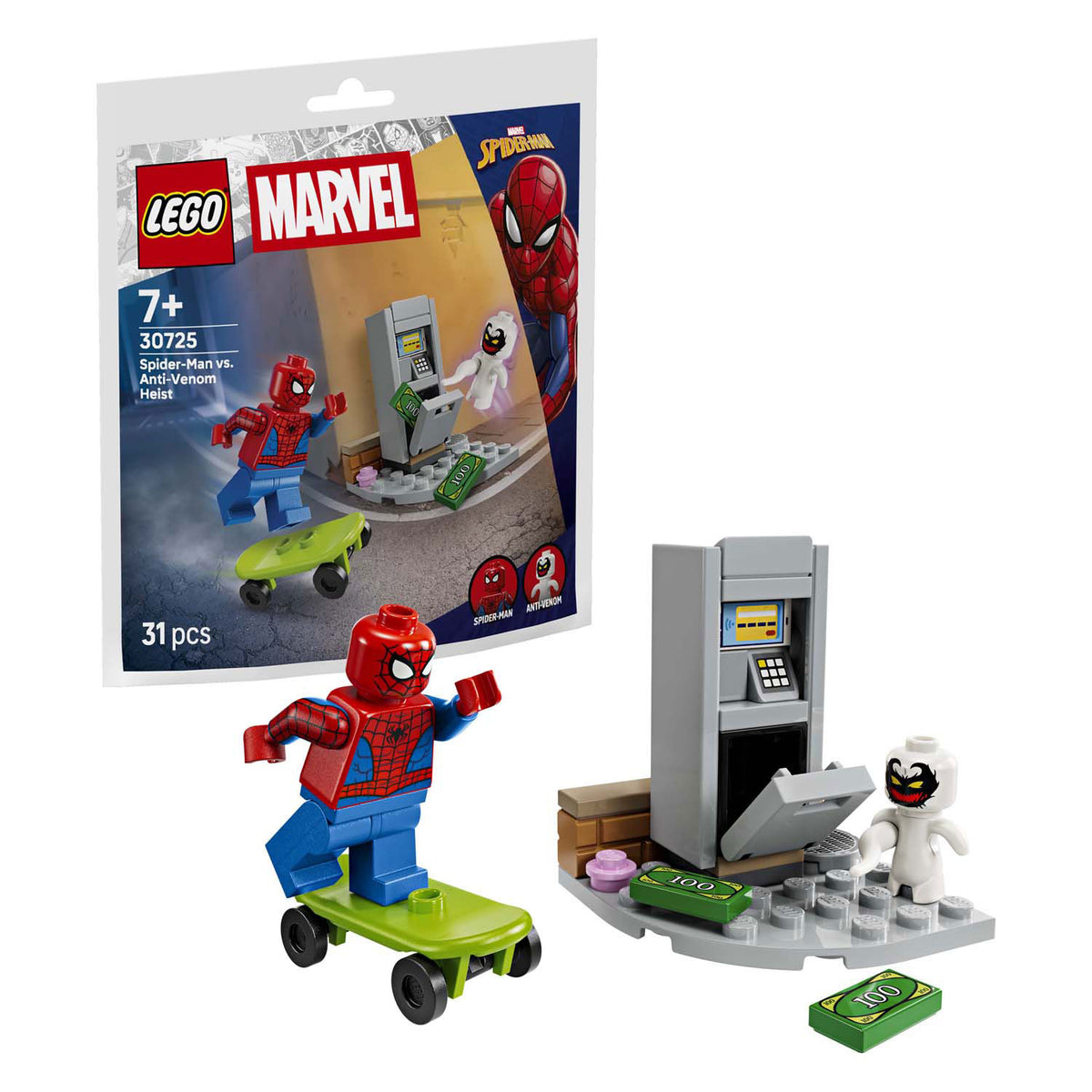 Lego spider-man vs. anti-venom overval