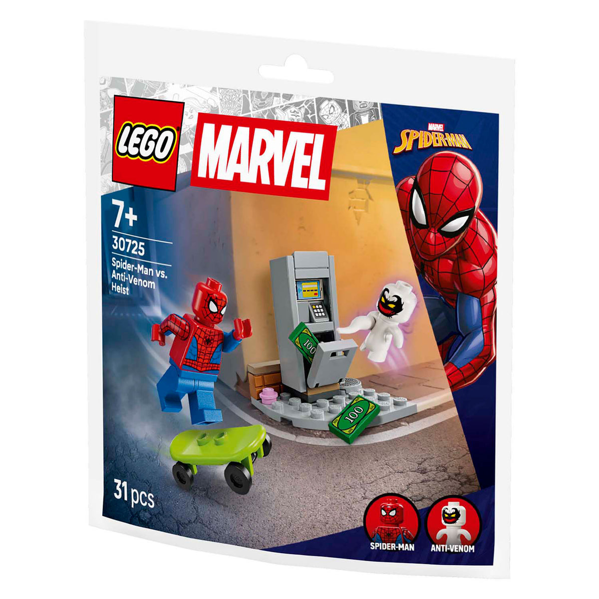 Lego spider-man vs. anti-venom overval