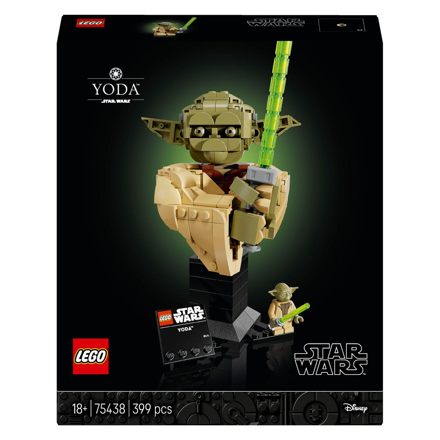 Lego star wars 75438 yoda buste