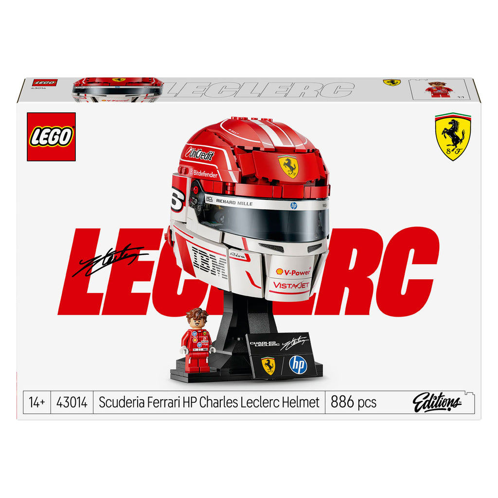 Lego editions 43014 scuderia ferrari hp helm van charles leclerc
