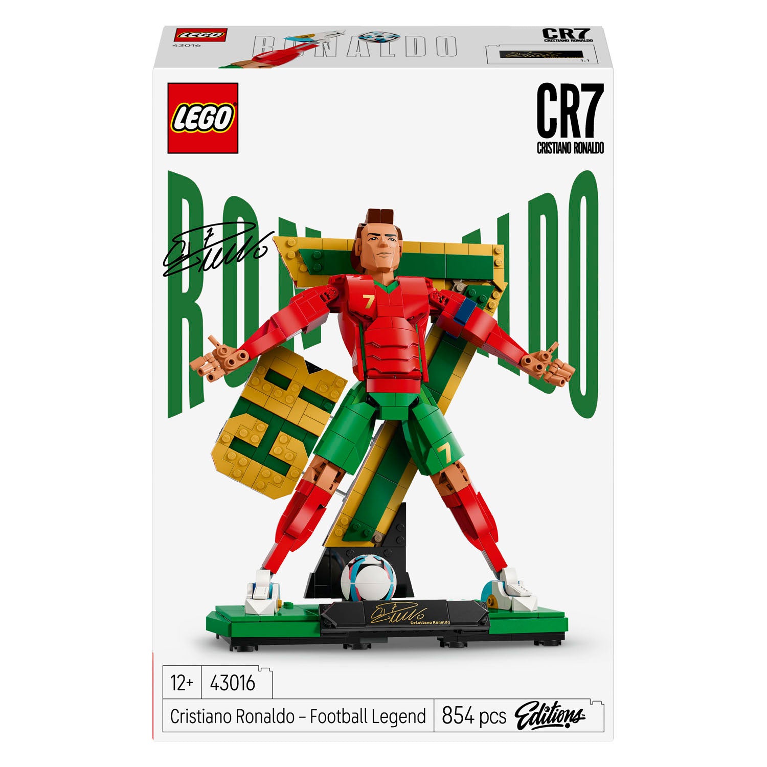 Lego editions 43016 cristiano ronaldo voetballegende