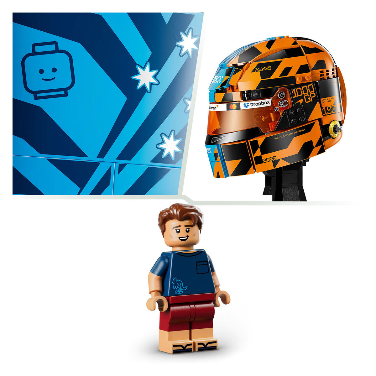 Lego editions sports f1 mclaren helm van oscar piastri