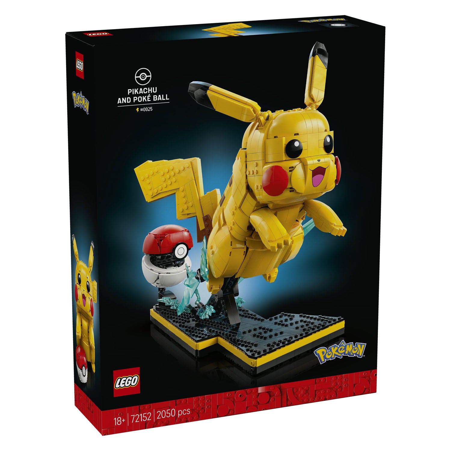 Lego pokemon 72152 pikachu en pokeball
