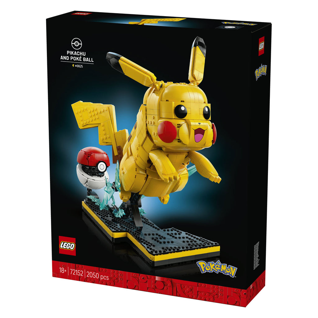 Lego pokemon 72152 pikachu en pokeball