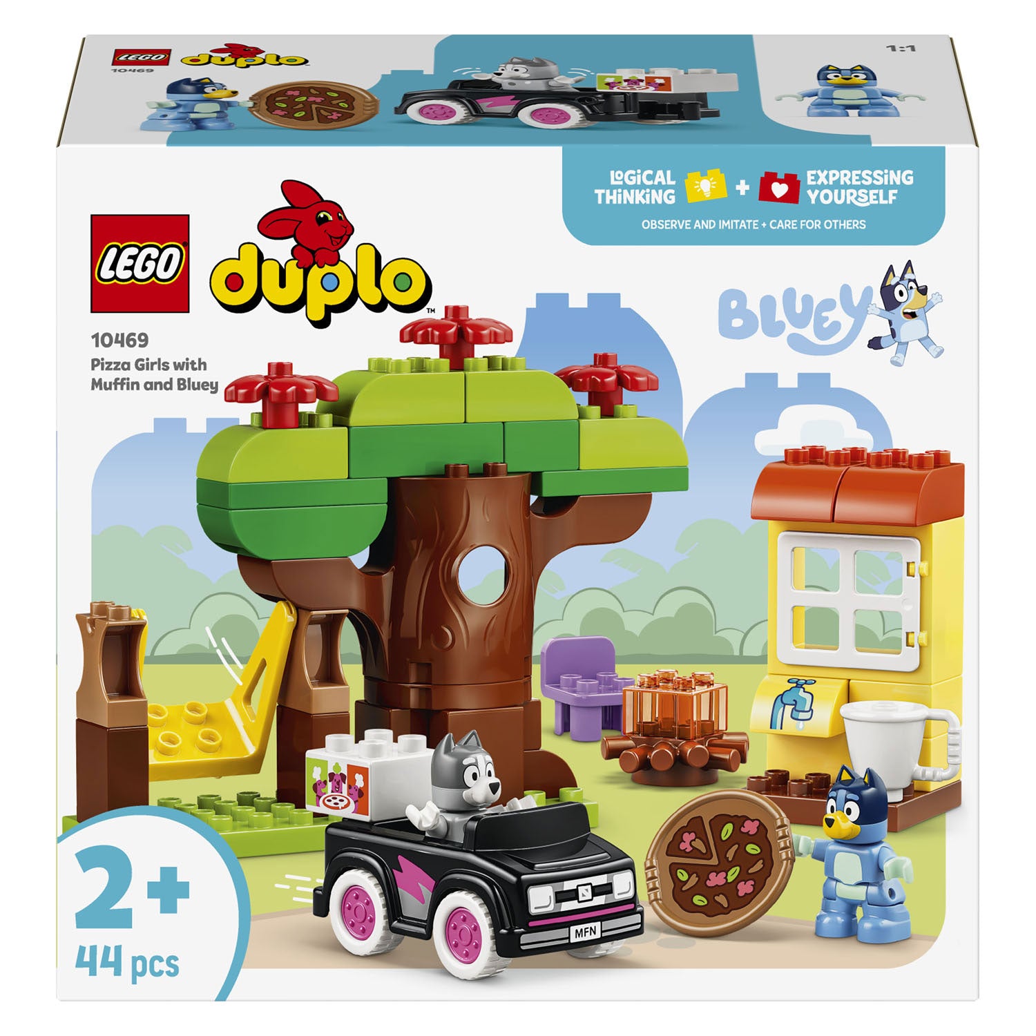 Lego duplo 10469 pizzameisjes met muffin en bluey
