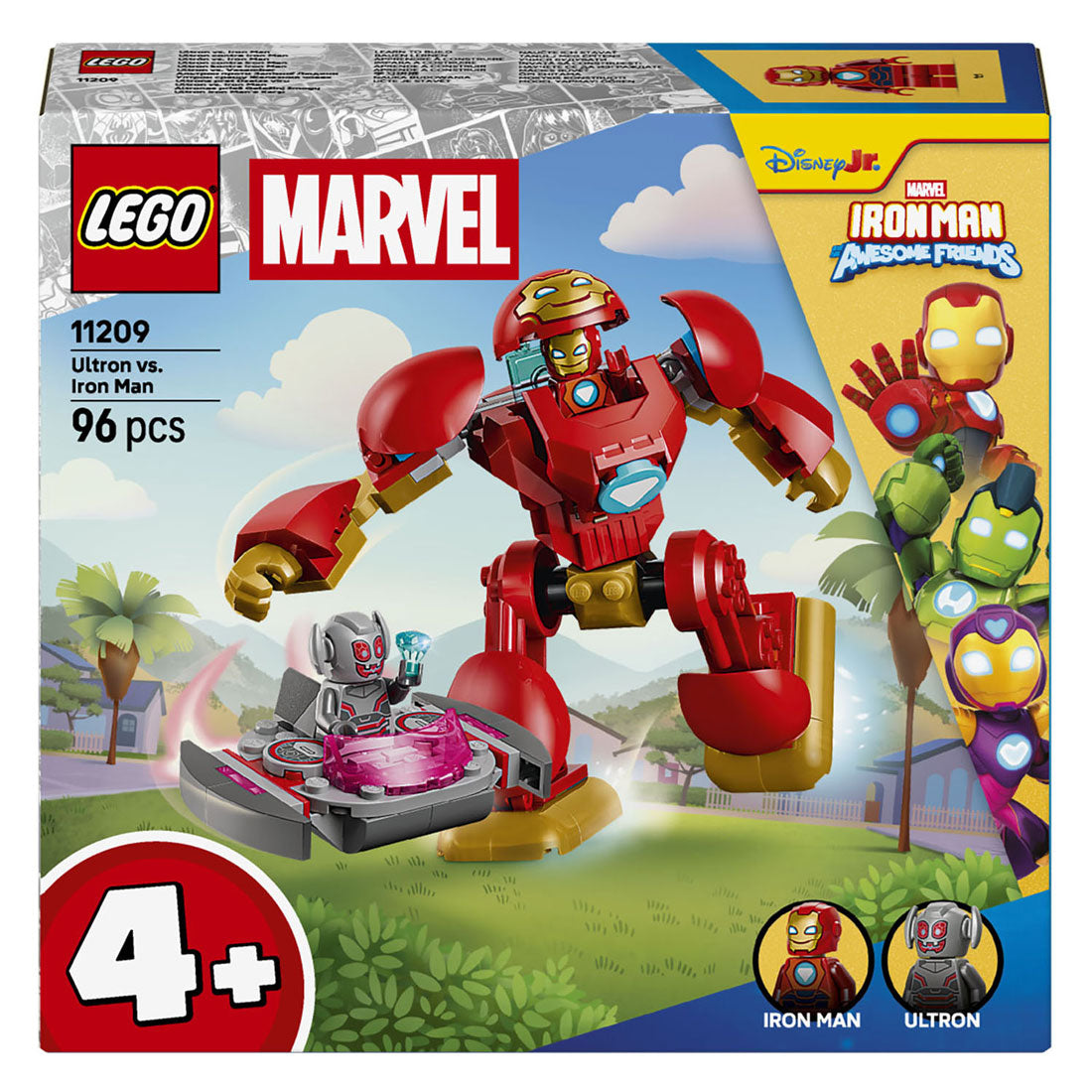 Lego marvel 11209 ultron tegen iron man