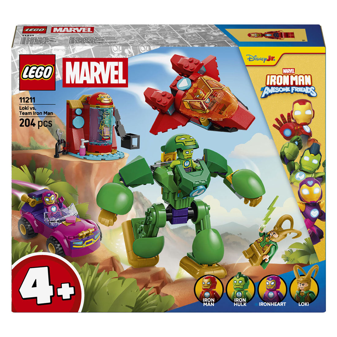 Lego marvel 11211 loki tegen team iron man
