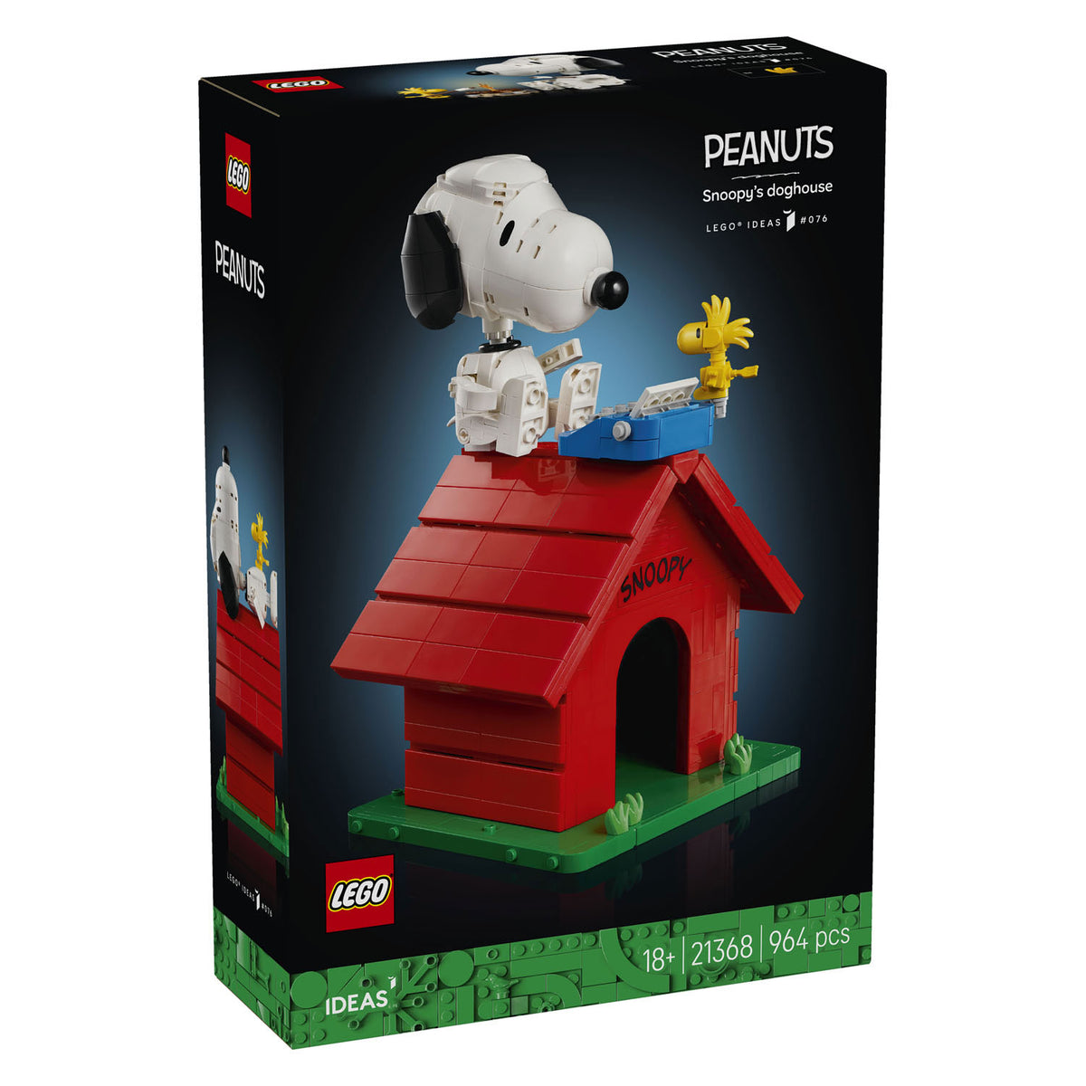 Lego ideas peanuts: snoopy's hondenhok