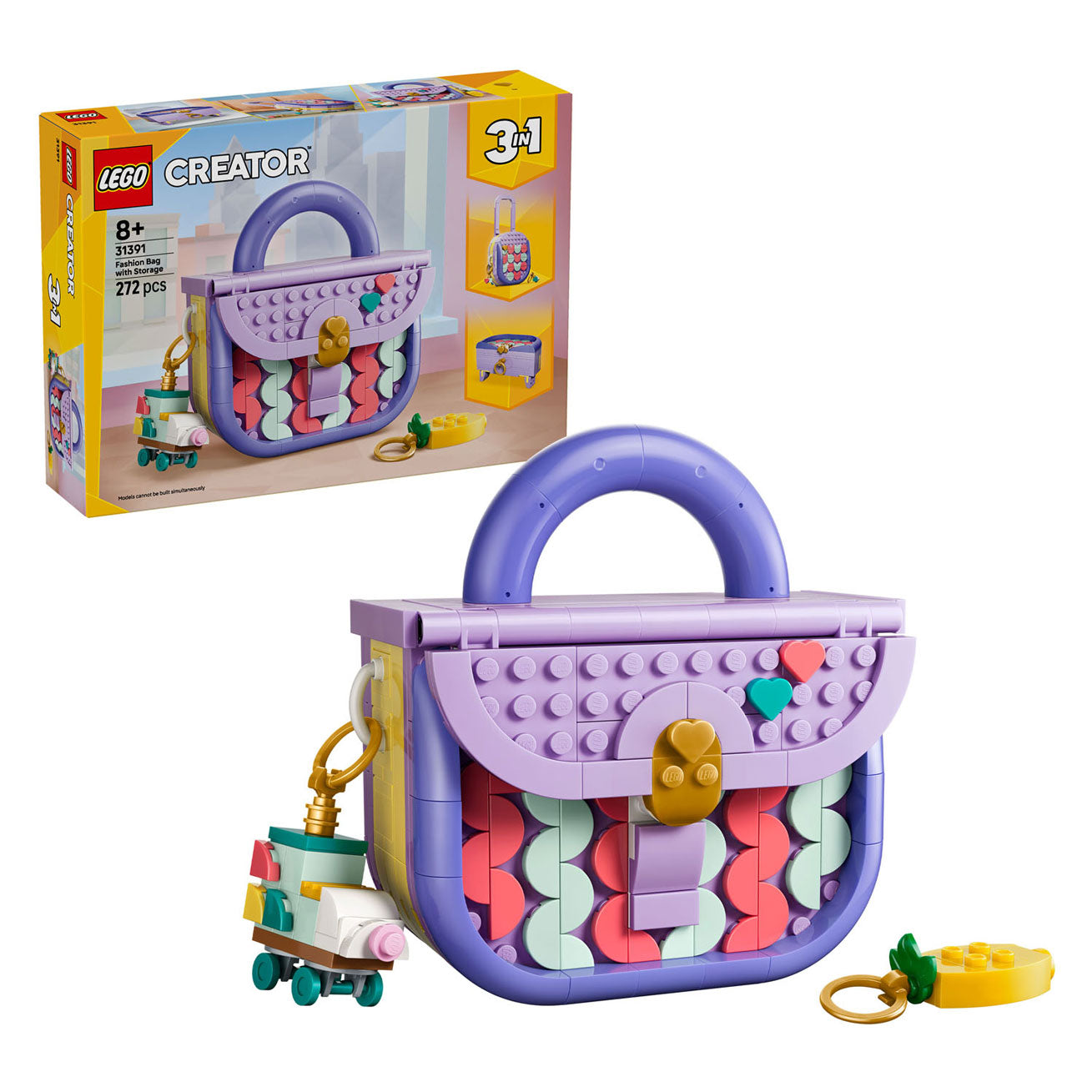Lego creator 31391 stijlvolle tas met opbergruimte