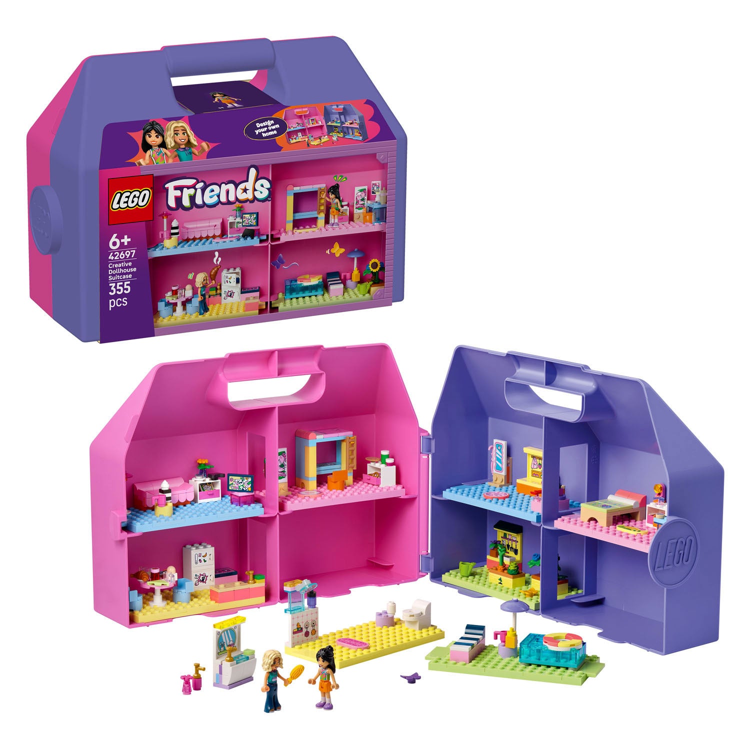 Lego friends 42697 creatieve poppenhuiskoffer