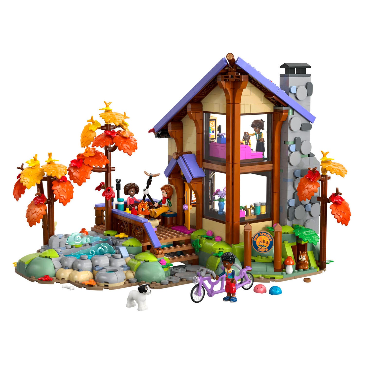 Lego friends 42705 gezellige boshut in de herfst