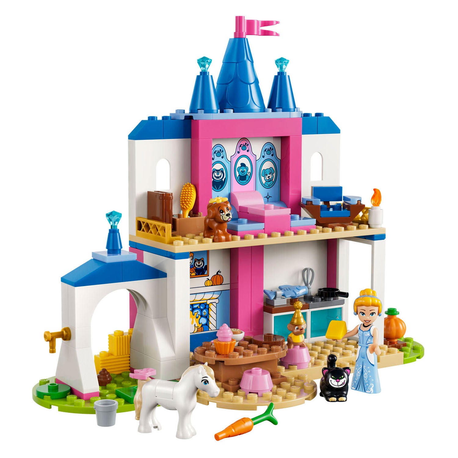 Lego disney princess 43283 assepoesters kasteel met dierenvriendjes