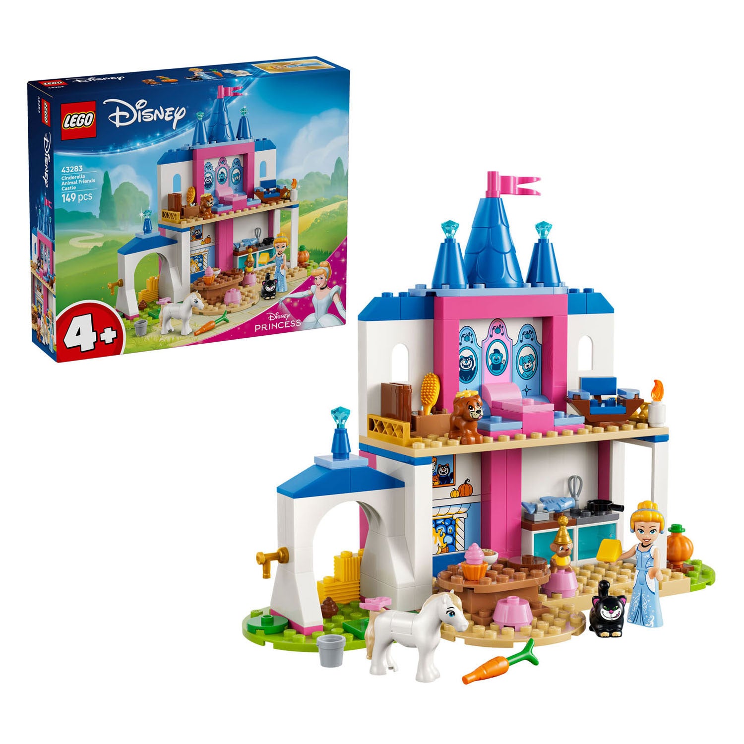 Lego disney princess 43283 assepoesters kasteel met dierenvriendjes