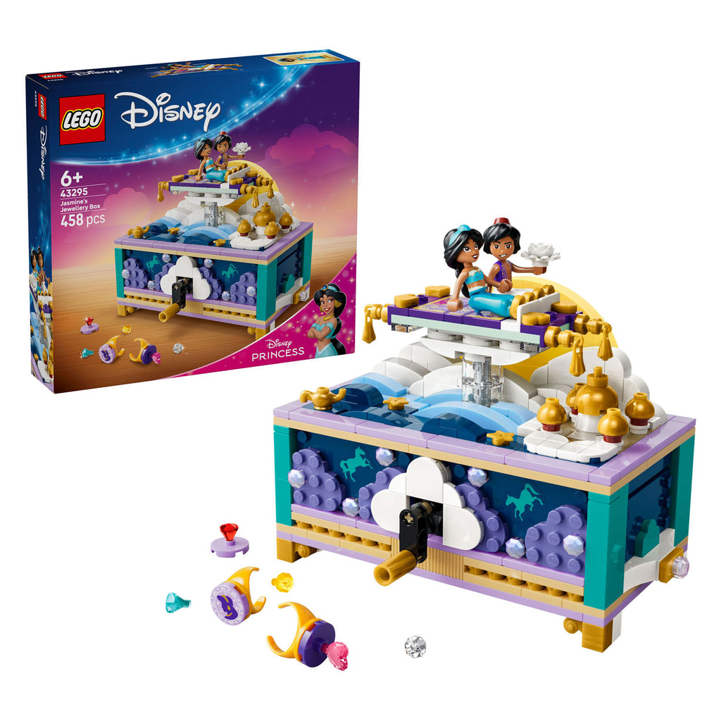 Lego ǀ disney princess jasmines sieradendoos bouwbaar speelgoed voor kinderen 43295