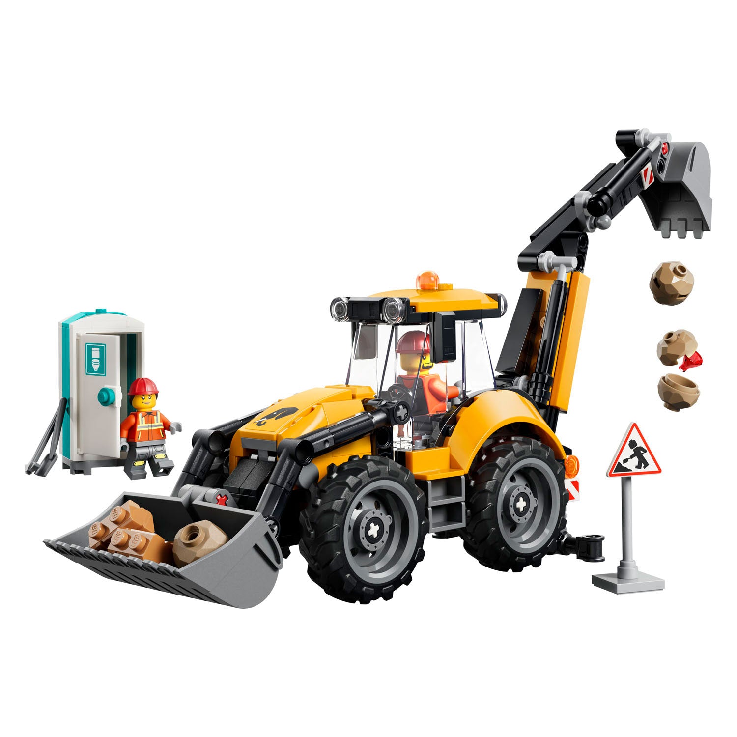 Lego city 60480 gele graaflaadmachine
