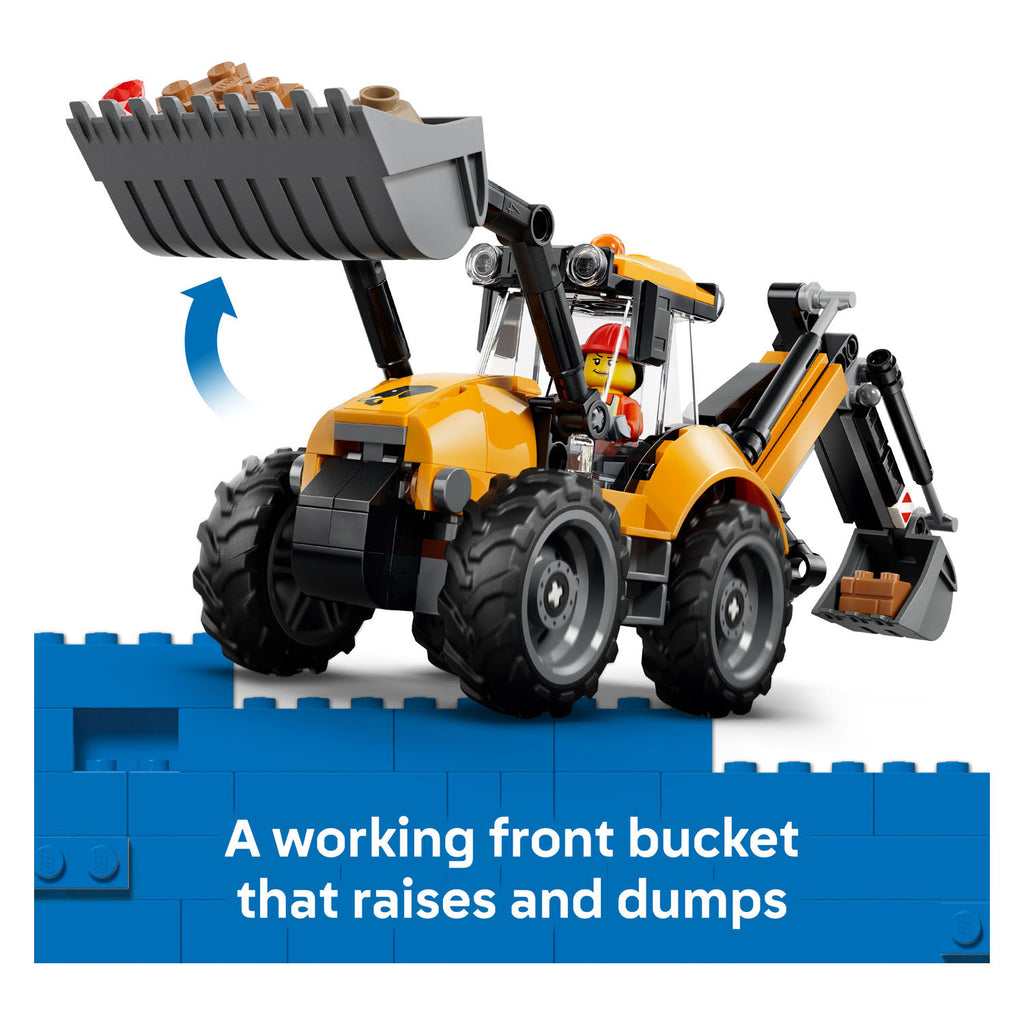 Lego city 60480 gele graaflaadmachine
