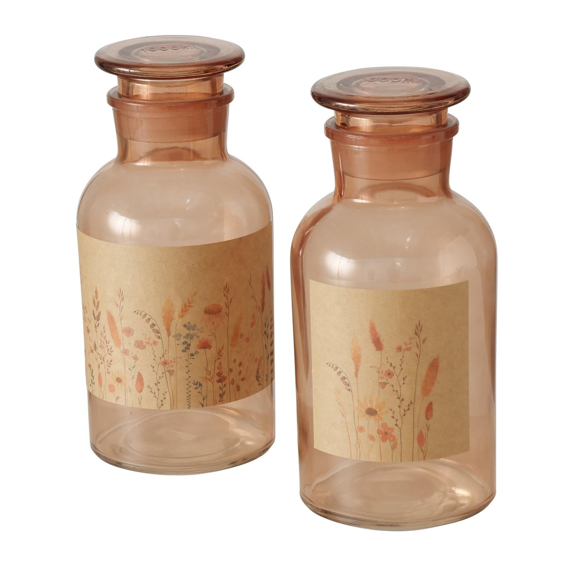 Boltze home apothekers fles kornelia h22cm glas