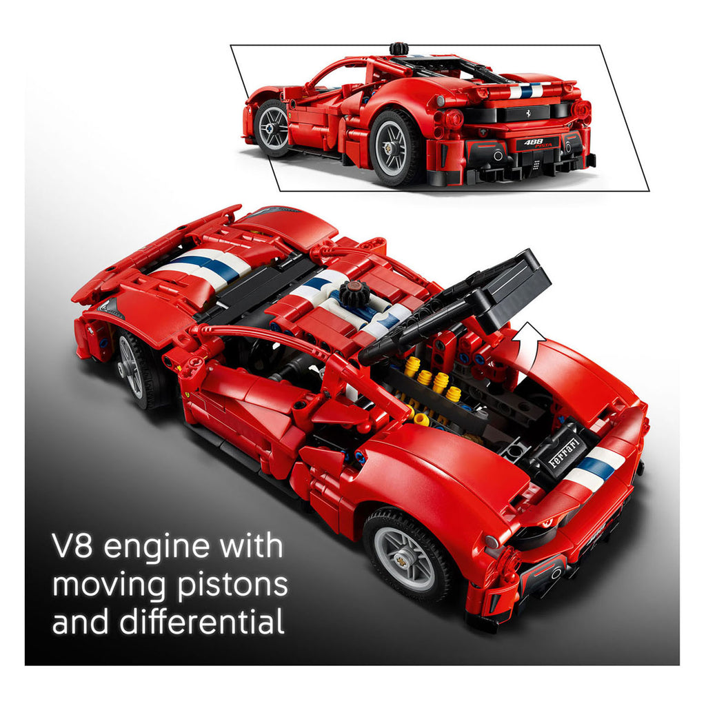 Lego technic ferrari 488 pista auto