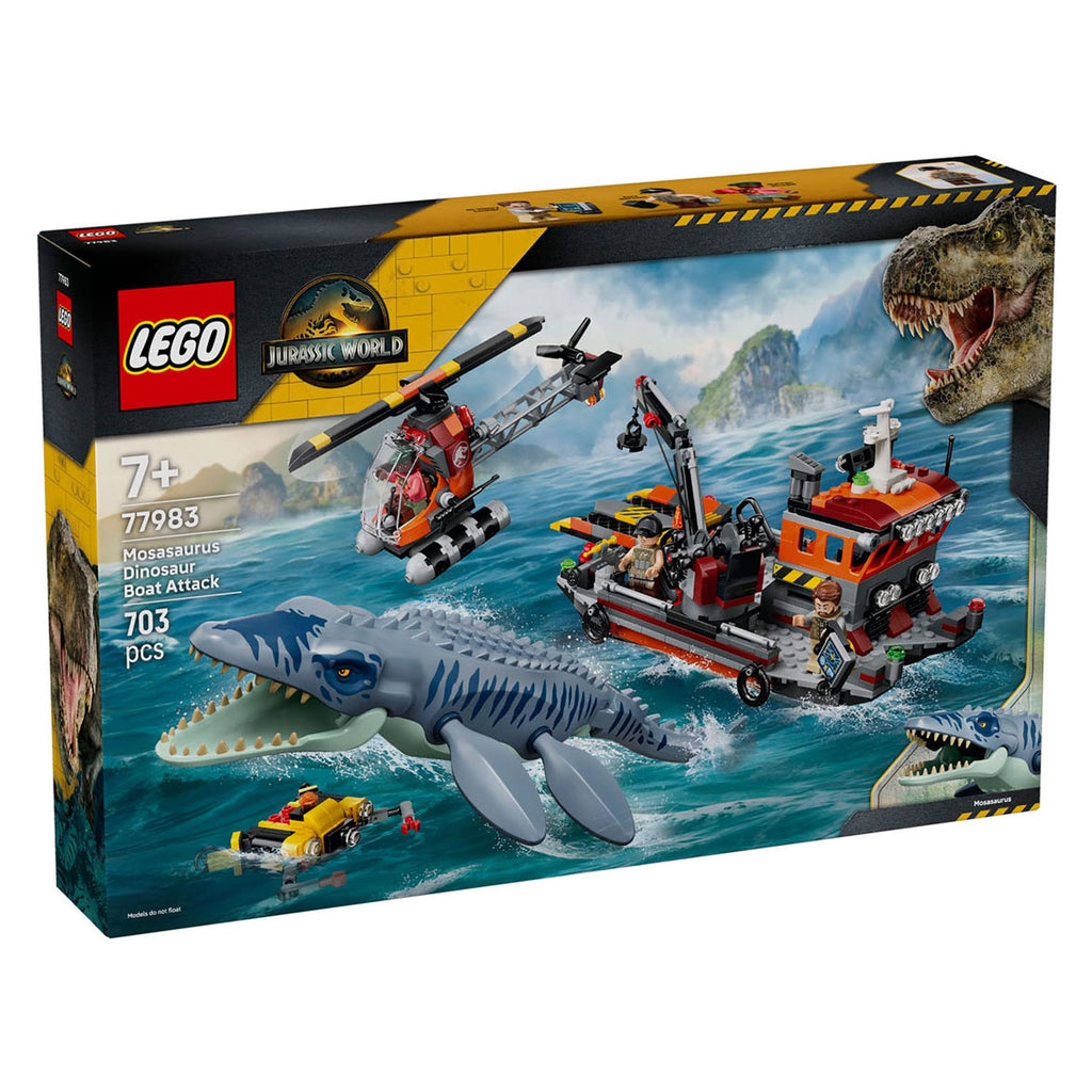 Lego jurassic world mosasaurus bootaanval