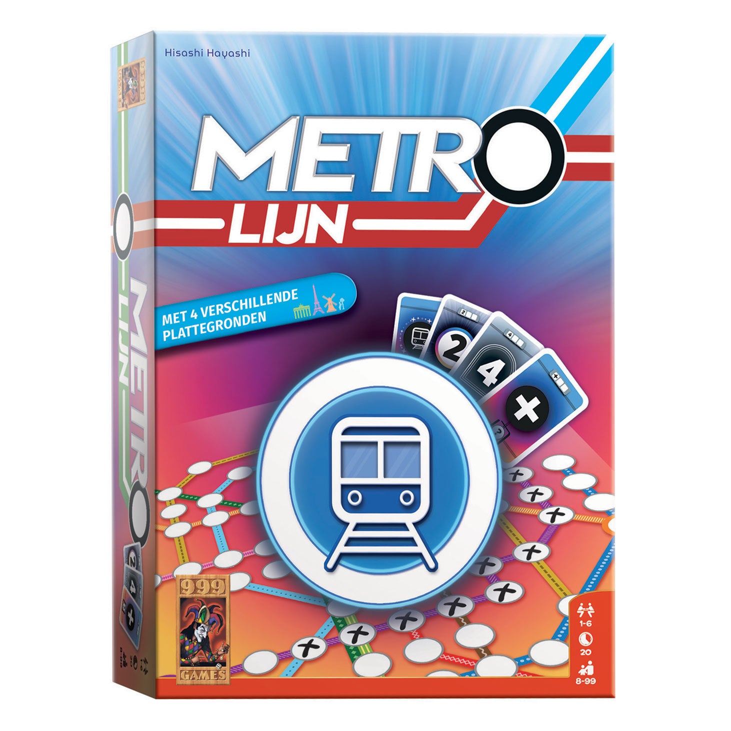 999games 999 games metrolijn kaartspel