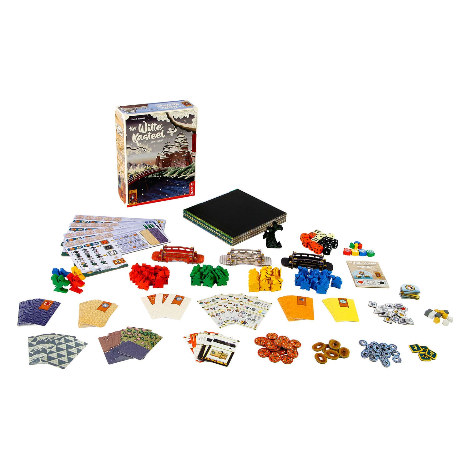 999games 999 games het witte kasteel van himeji bordspel (nederlands, 1 - 4 spelers, 80 minuten, vanaf 12 jaar)