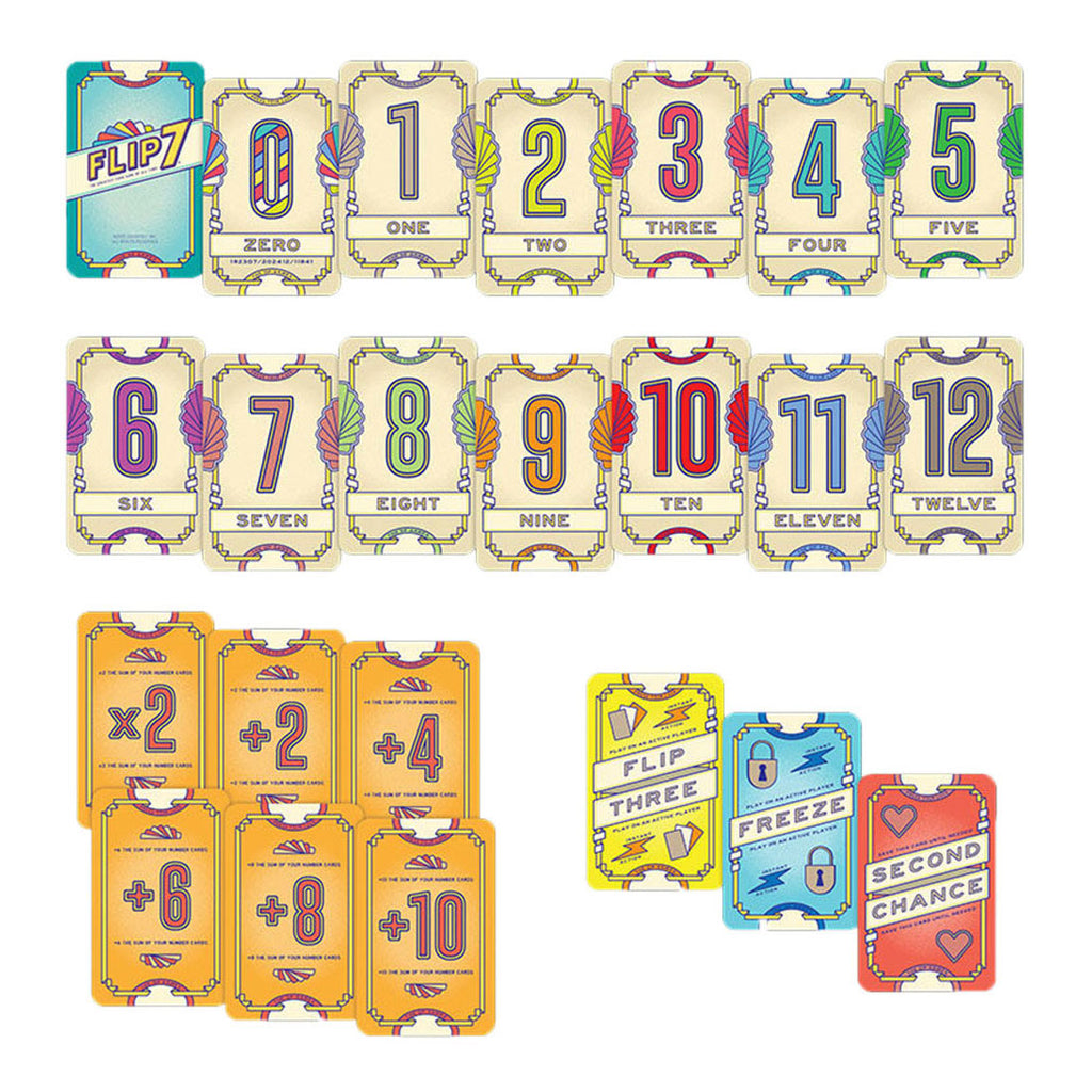 999games 999 games flip 7 compact engelstalige versie - kaartspel