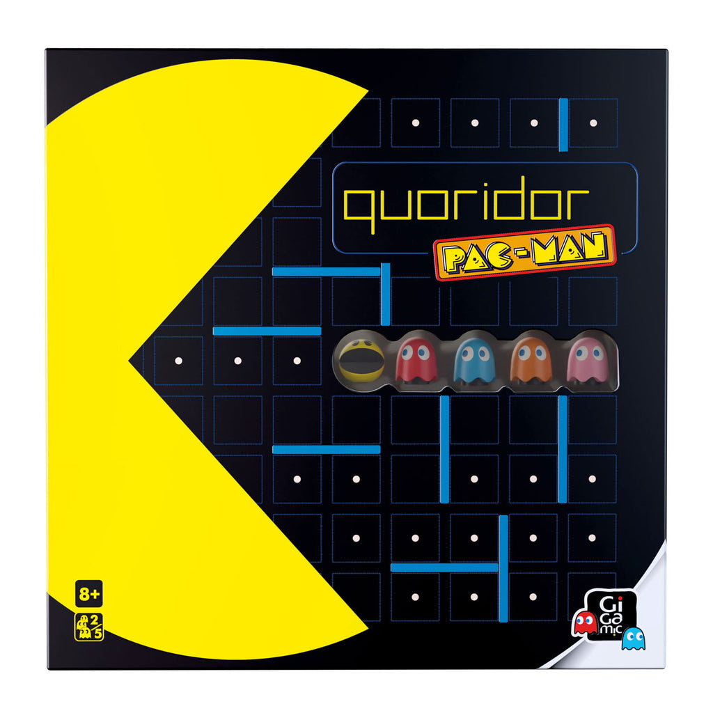999games gigamic - quoridor pacman - bordspel voor volwassenen en kinderen - gelimiteerde editie van quoridor - nl gb fr de es it