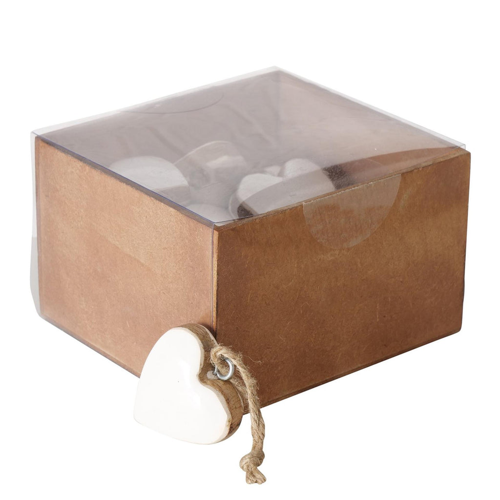 Boltze home hanger hart inami mangohout 5x5cm
