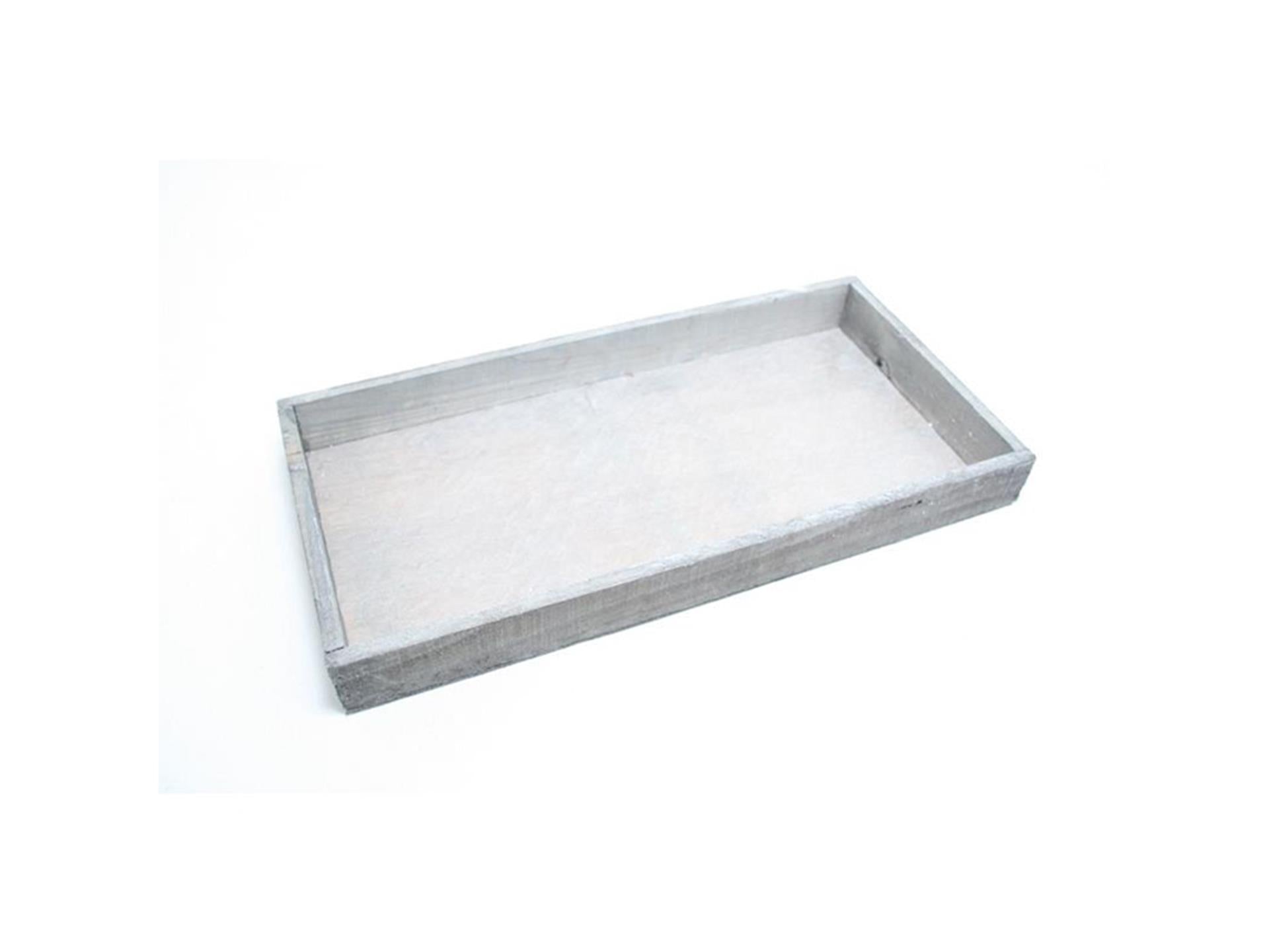 Hbx natural living dienblad firmiana 32x20cm grijs